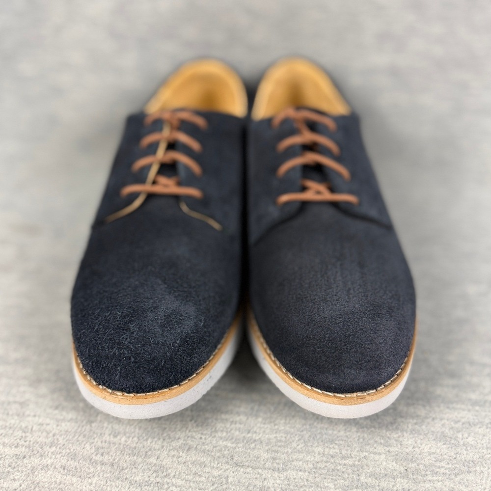 Samuel Hubbard Free Shoes Womens Navy Suede Oxford Vibram Sole W1101-606 Shoes - Picture 3 of 12